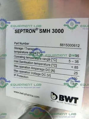 USED BWT SEPTRON SMH 3000 ULTRAPURE WATER TREATMENT EDI MODULE