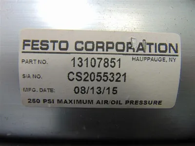Festo 13107851 Pneumatic Cylinder CS2055321 Used