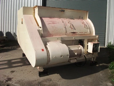 2,000L Tatum Forberg Twin Shafted Stainless Steel Mixer 22 kw