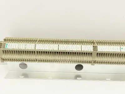 Weidmuller Terminal Block DIN Rail 1 Meter Lot of 110+