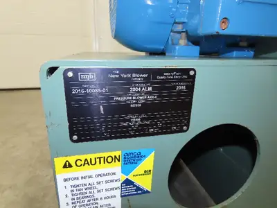 Used NEW YORK BLOWER _UNKNOWN_ Blowers Indiana US | Arrow Industrial #1366682