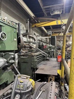 42/137" X 96/264" LEBLOND #4025 HEAVY DUTY SLIDING GAP ENGINE LATHE. STOCK #0888725