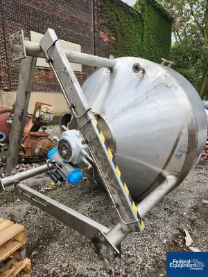 USED Stainless Fabrication 700 Gal SFI Mix Kettle, 316 S/S, 15/150#