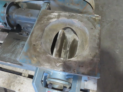 used Rotary Airlock, 7.5" inlet, 3/4 hp drive.