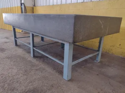 8' X 4' X 10" CHALLENGE PRECISION LAYOUT INSPECTION GRANITE TABLE: STOCK #23801