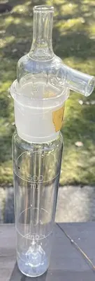 PYREX Gas Washing, Tall-Form, Cylinder Glass Bottles With Stopper