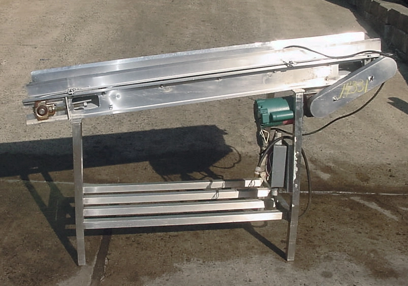 USED STAINLESS FOOD GRADE BELT CONVEYOR STAINLESS CONVEYOR