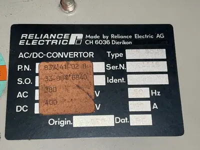 Used RELIANCE ELECTRIC 837.4102 B AC Drive Power Modules Ohio US | HGR 24 #1335350