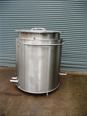 1,100 L S/S Electrically Heated Jacketed Cooker Tank