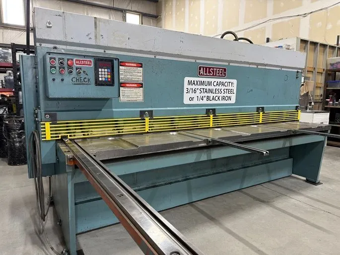 Used ALLSTEEL 1/4-10 Power Squaring Shears (Inch) Alberta CA | Merchant Machine Tools Inc #922300