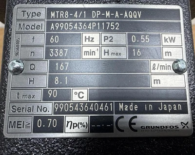 Grundfos MG71B2-14FT85-C Coolant Pumps | Fram Fram LLC (15)
