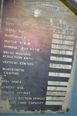 USED 1970 B & K 1 1/2 B