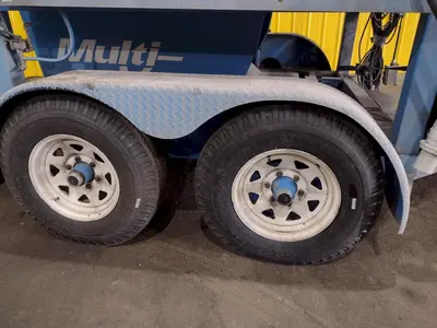 75 HP X 2 YARD MULTI-VAC MODEL #7500 MILLENIUM SERIES PORTABLE TRAILER MOUNTED VACUUM SYSTEM: STOCK #18866