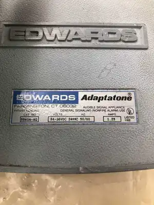 Edwards Adaptatone 5540A-AQ Audible Signal Appliance 24-36VDC 24VAC
