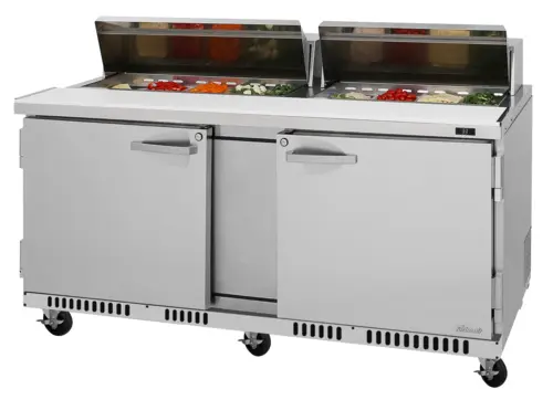 Turbo Air PST-72-FB-N 72 5/8" PRO Series Sandwich/Salad Prep Table w/ Refrigerated Base, 115v