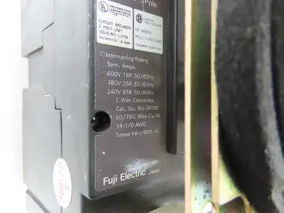 Fuji Electric BU-FHB3030 Circuit Breaker W Disconnect Switch 30A 600VAC 3 Pole