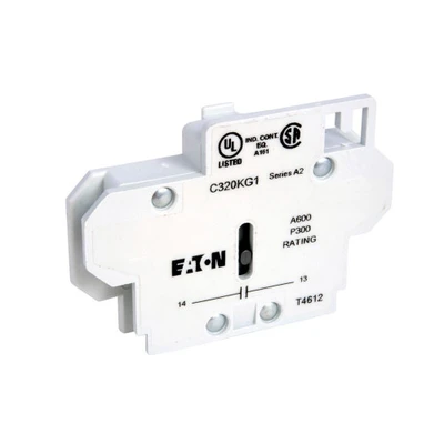 Eaton C320KG12 Side Mounted Auxiliary Contact, Pressure Plate And Quick Connect [New]