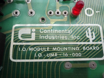Used CONTINENTAL INDUSTRIES _UNKNOWN_ I/O Boards & Replacement Parts | OCO Industrial #1734335