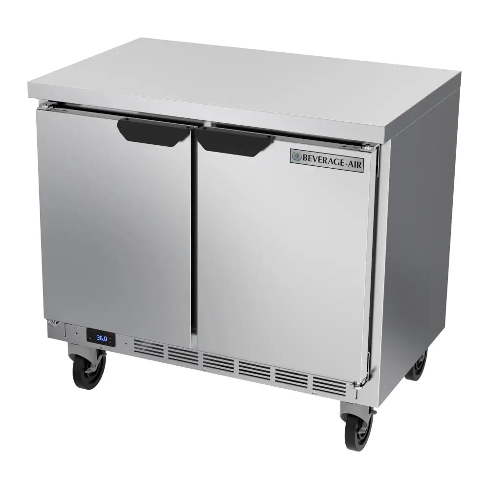 Beverage-Air WTR34HC-FLT 34" Worktop Refrigerator W/ (2) Sections, 115v