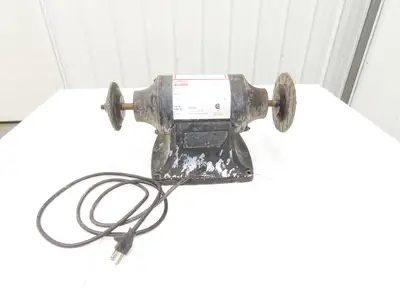 Dayton 4TJ99A Bench Buffer Grinder 6" 3450RPM 1/2 HP 120/240V 1/2" Arbor