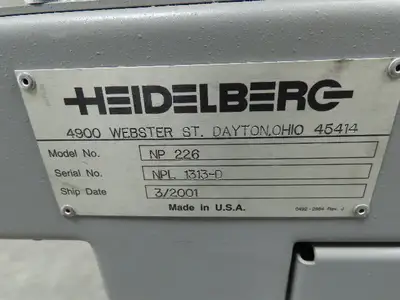 Used HEIDELBERG _UNKNOWN_ Miscellaneous MRO Indiana US | Arrow Industrial #636194