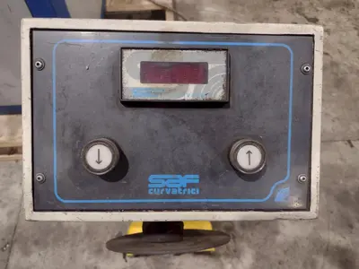 2" x 2" x 3/8" TAURING MODEL #SAF DS60 HYDRAULIC ANGLE ROLL BENDER, NEW 2003: STOCK #22814