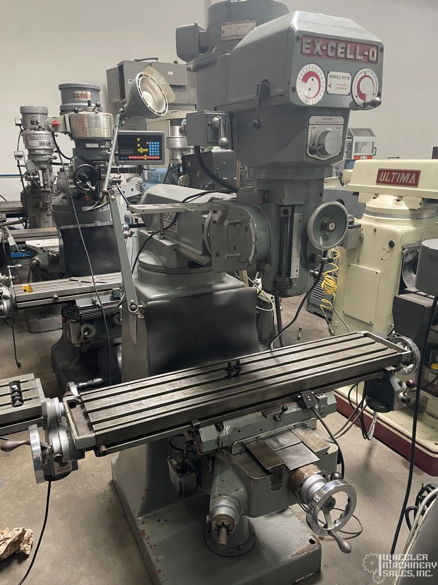 Excello 602 Vertical Mill 9" x 42" #7887 #1