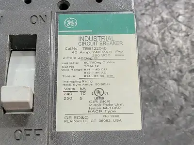 New | in-Stock GENERAL ELECTRIC TEB122040 Switchgears British Columbia CA | Lenmark #244487