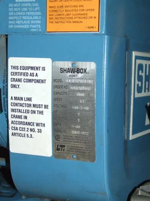 USED SHAW 80L02020S141R