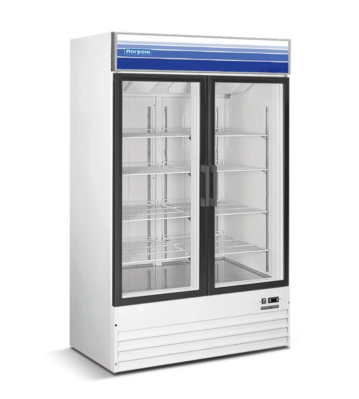 Magic Chef 53 IN. W 45 CU. FT. MERCHANDISER GLASS DOOR COMMERCIAL REFRIGERATOR IN WHITE