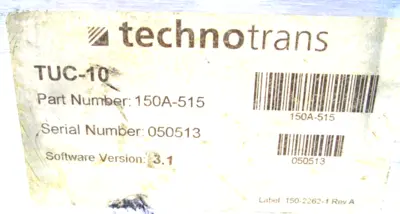 USED TECHNOTRANS TUC-10 MODULE 150A-515 TUC10