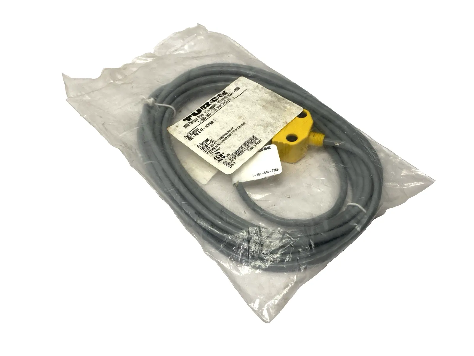 NEW TURCK DAISY CHAIN Y-SPLITTER EUROFAST CABLE M12 4M U0164-06