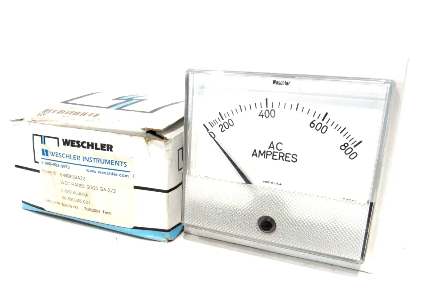 NEW WESCHLER 644B639A22 PANEL METER