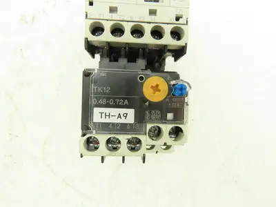 Fuji SK12L Motor Starter Contactor 5.5kW 600V TK12W & Thermal Overload .48-0.72A