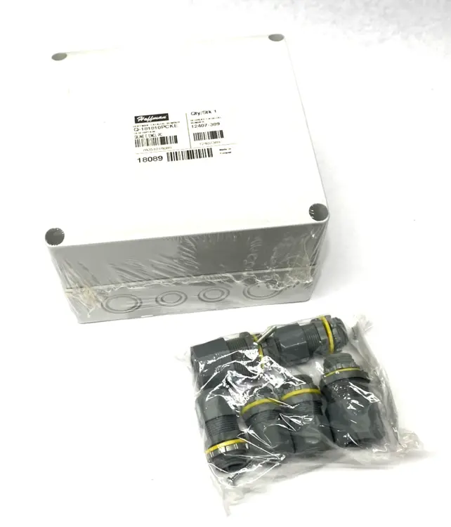 New | in-Stock Hoffman QLine E Enclosure, Polycarbonate 7" x 7" x 4" Electrical Boxes Michigan US | Maverick Industrial Sales #1392049