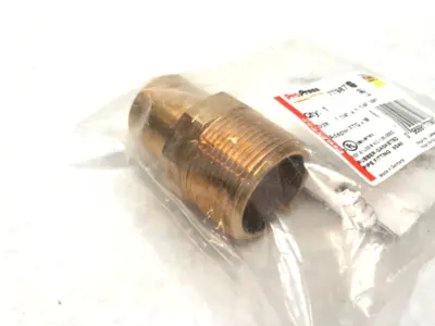 NEW VIEGA PROPRESS ADAPTER, 1-1/4" X 1-1/4" FTG X M, MALE