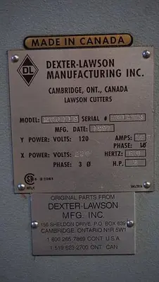 Used 1997 LAWSON MCC L119 Guillotines Pennsylvania US | Global Equipment International, LLC #1296088