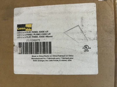 LumaPro 2 x 4 Flat Panel Edge Lit 53XH75 with Led Driver LF-GMD055YBT(T)1150U