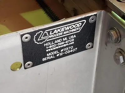 USED LAKEWOOD PROCESS MACHINERY 11370