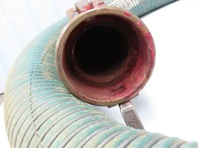 Novaflex Uni-Chem PG250 3"ID x 15' Flexible Chemical Transfer Hose Camlok Ends