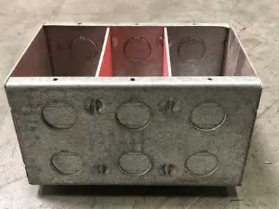3-Gang Masonry Box, 6x4"