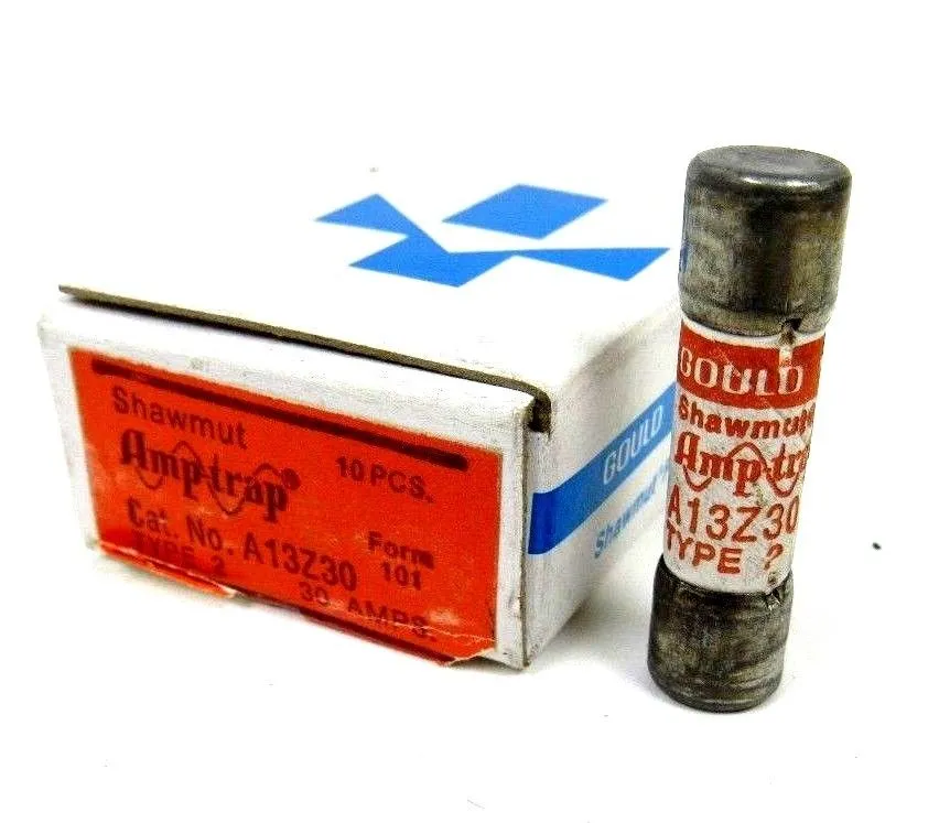 NEW LOT OF 10 SHAWMUT A13Z30 FUSE 30A TYPE 2
