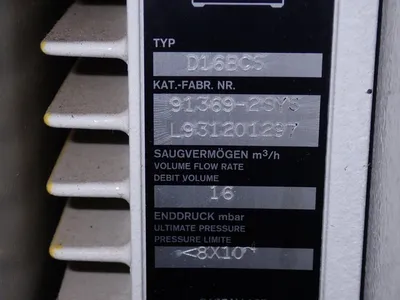USED LEYBOLDHERAEUS D16BCS