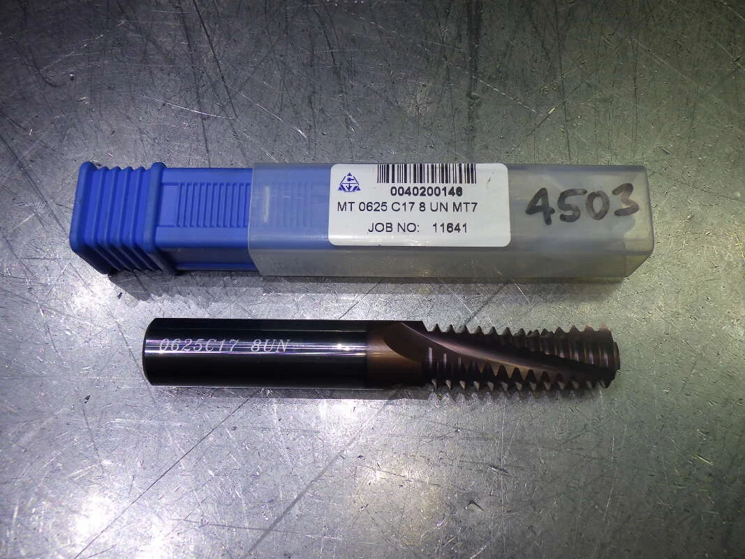 Carmex 5/8" 3 Flute Carbide Thread Mill 5/8" Shank MT0625C178UNMT7 (LOC1401A)