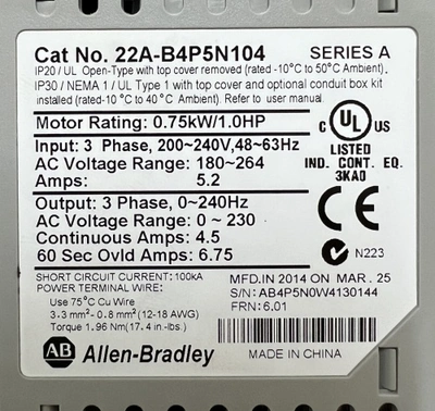 2014 ALLEN BRADLEY Powerflex 4 Parts | Envoy Equipment LLC (2)