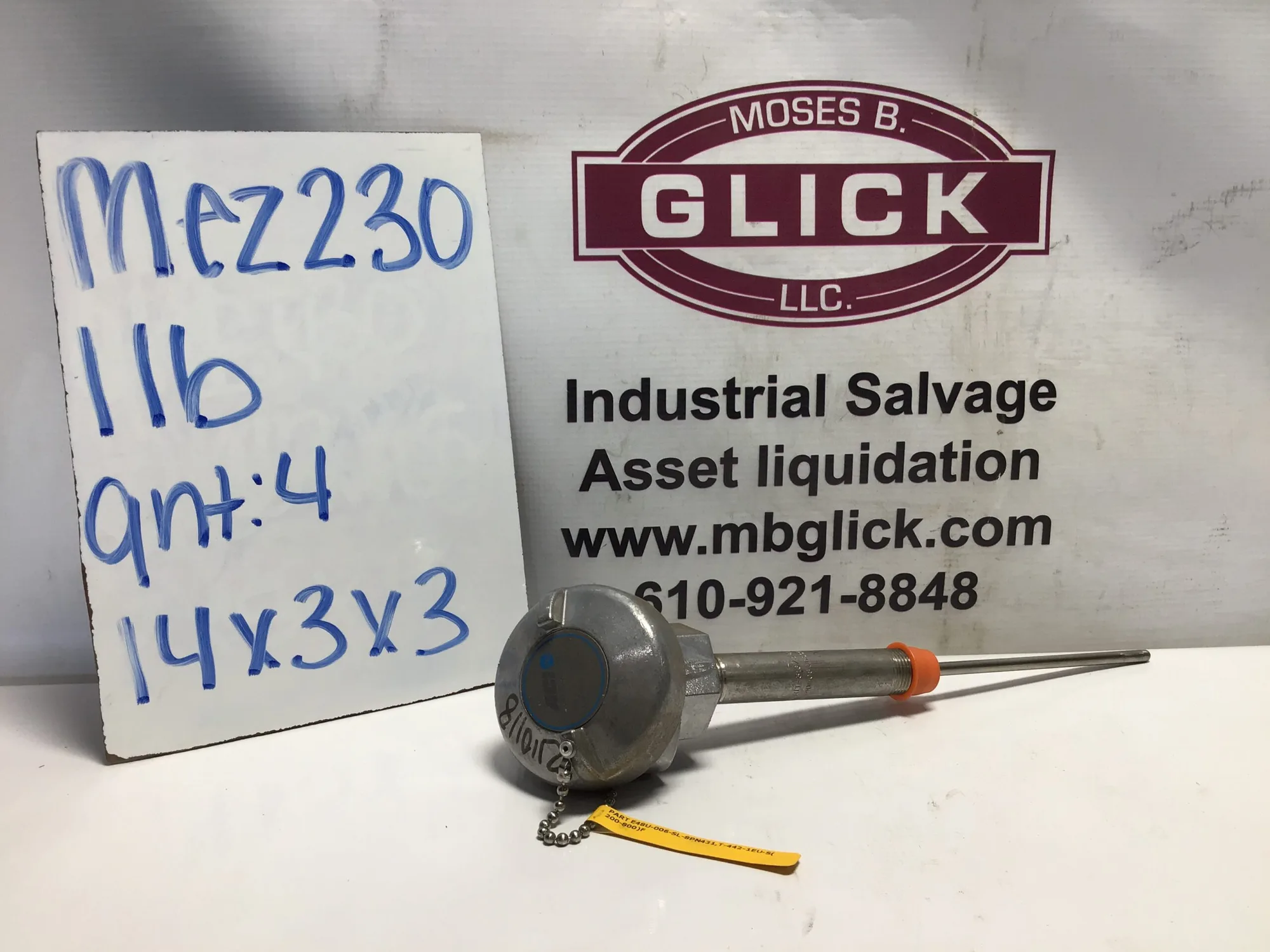ACI Controls E48U-006-SL-8PN431 RTDS Thermocouples Sensor
