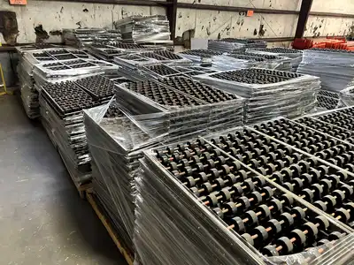 BULK QTY OF ROLLER RACKING W/ BEAMS