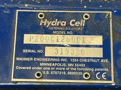 Used WANNER ENGINEERING P200C126001 Pumps Ohio US | HGR 24 #1300976