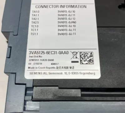 USED SIEMENS CIRCUIT BREAKER 3-POLE