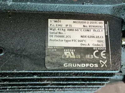Used GRUNDFOS MTR107/7 AWBAHUUV Pumps Ohio US | HGR 24 #1289692